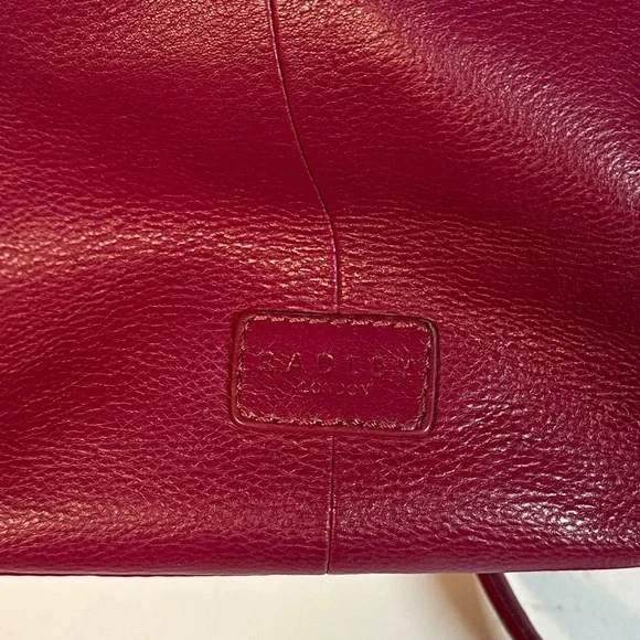 Radley London leather satchel bag vibrant magenta - Picture 16 of 17